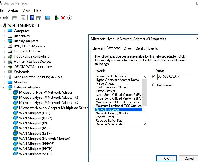Give a static ip alias to some dhcp interface on home windows 8 (and above) - super user ten days you can set