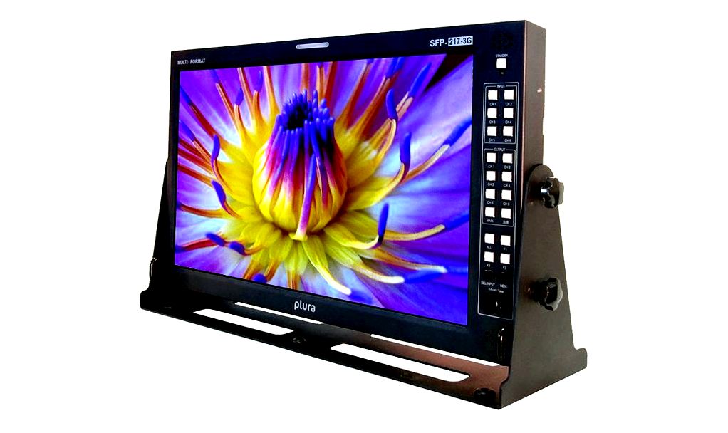 Plura introduces sfp-h ip & baseband “hybrid” broadcast monitor at 2019 nab show - plura and evaluate multi-Format signals